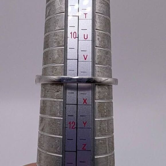 Silver Celtic Triquetra / Trinity Knot Ring Blue Sapphire CZ Ring Size 11 - Picture 3 of 3